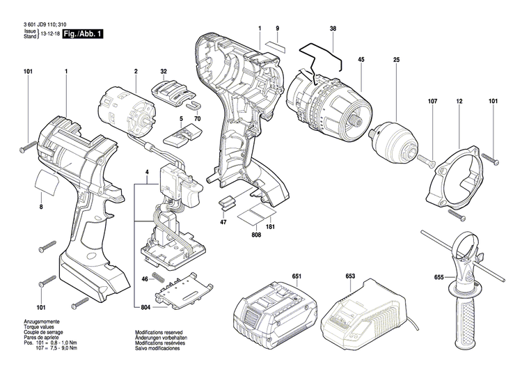 New Genuine Bosch 2609133085 Warning Plate