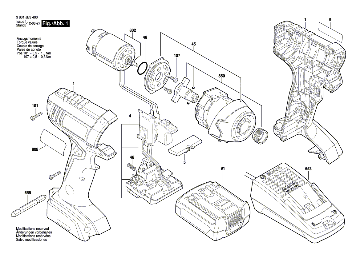 New Genuine Bosch 2609133171 Nameplate