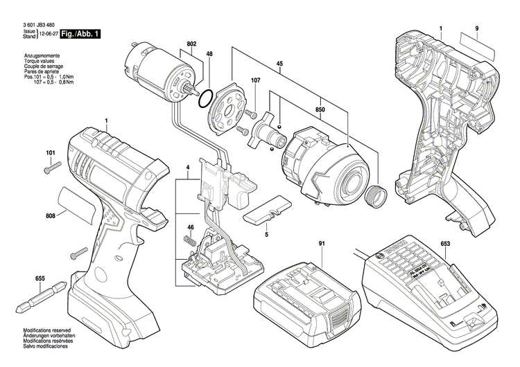 New Genuine Bosch 2609133701 Nameplate