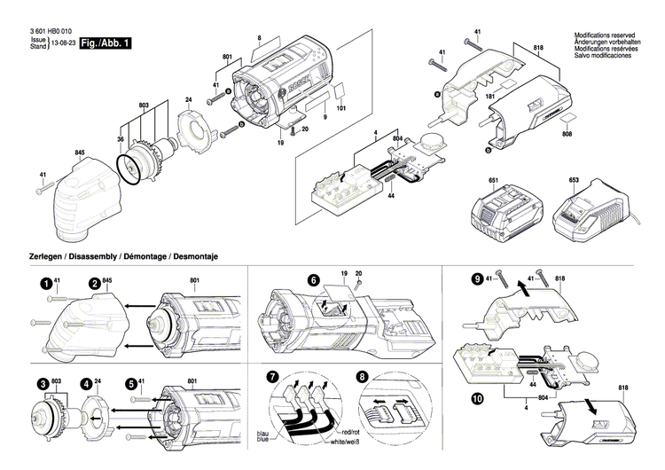 New Genuine Bosch 2609133913 Warning Label
