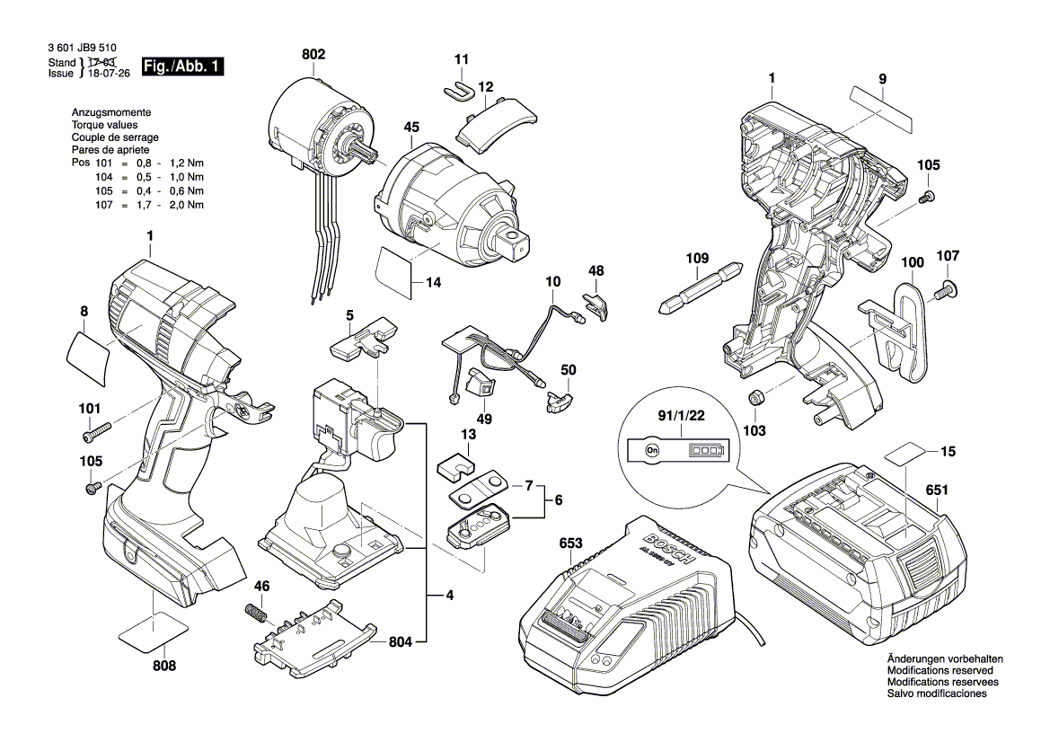New Genuine Bosch 2609134293 Warning Label