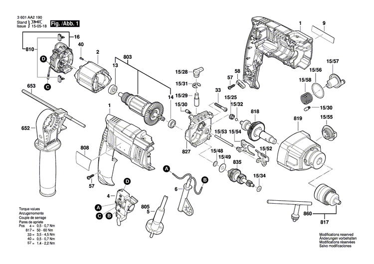 New Genuine Bosch 2609134347 Nameplate