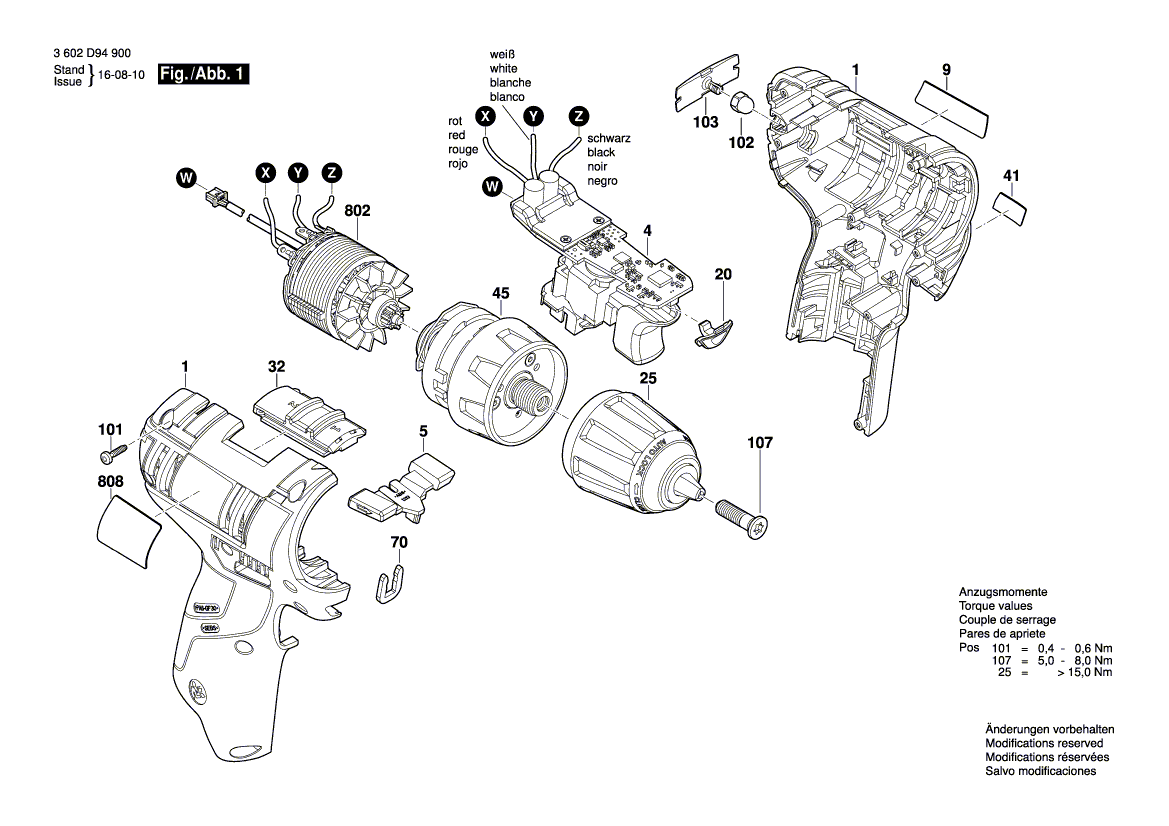 New Genuine Bosch 2609134564 Manufacturer's nameplate