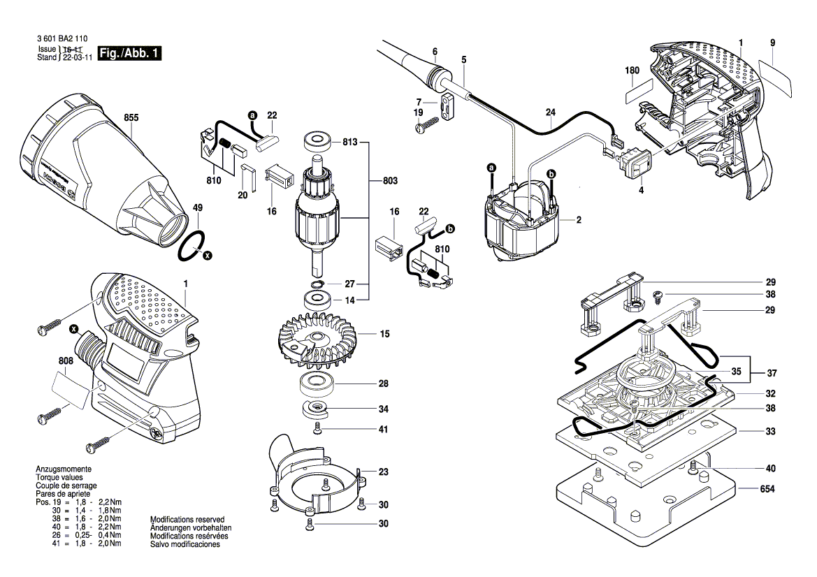 New Genuine Bosch 2609135370 Warning Label