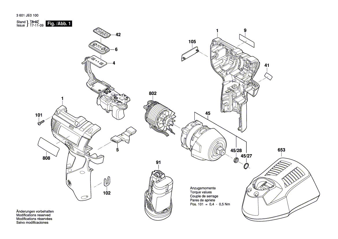 New Genuine Bosch 2609135461 Manufacturer's nameplate