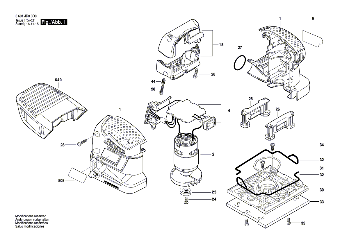 New Genuine Bosch 2609136065 Nameplate