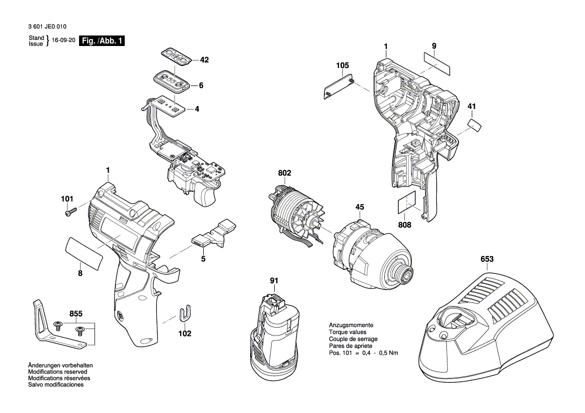 New Genuine Bosch 2609136080 Manufacturer's nameplate