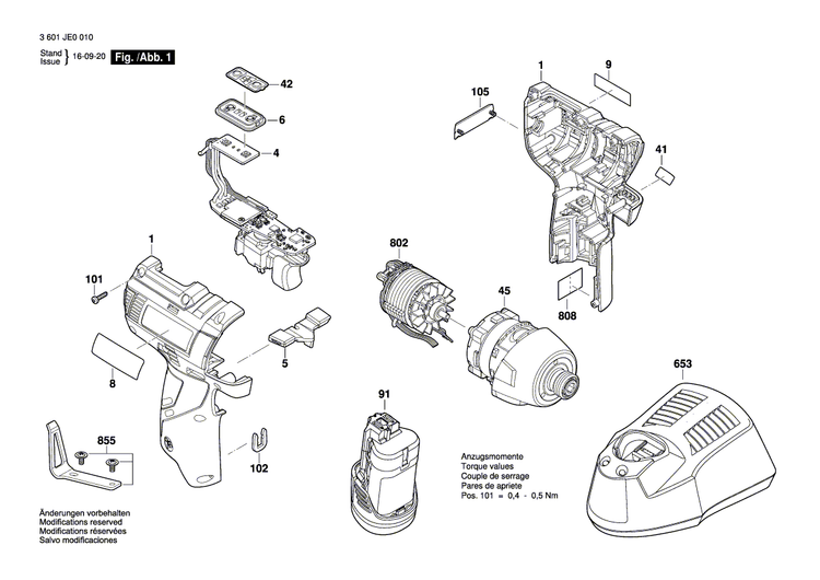 New Genuine Bosch 2609136080 Manufacturer's nameplate