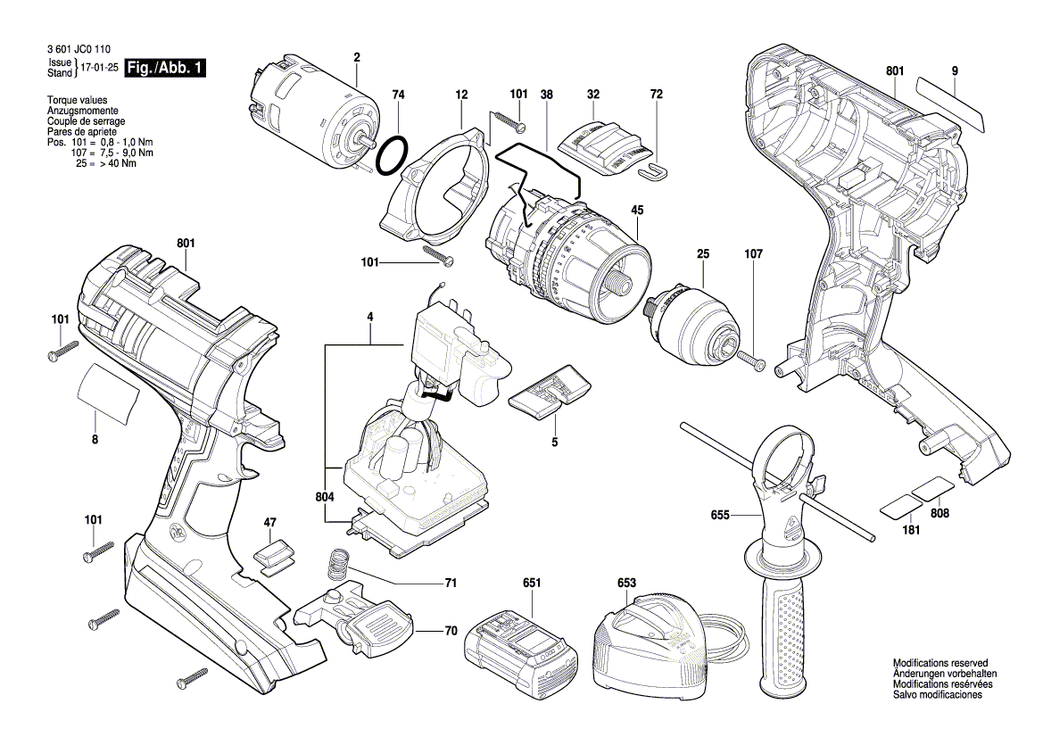 New Genuine Bosch 2609136117 Warning Plate