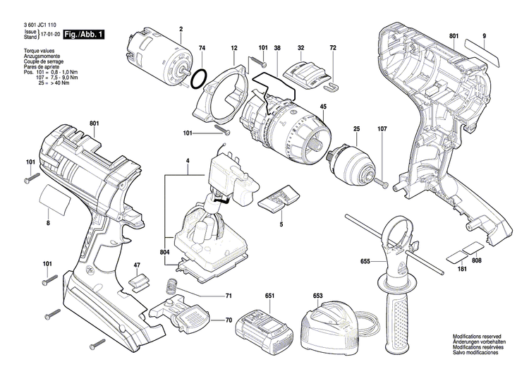 New Genuine Bosch 2609136132 Nameplate