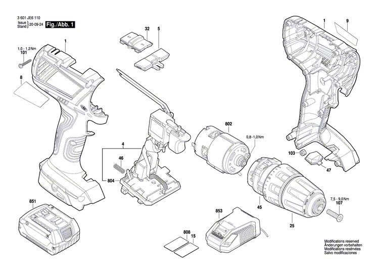 New Genuine Bosch 2609136300 Warning Plate