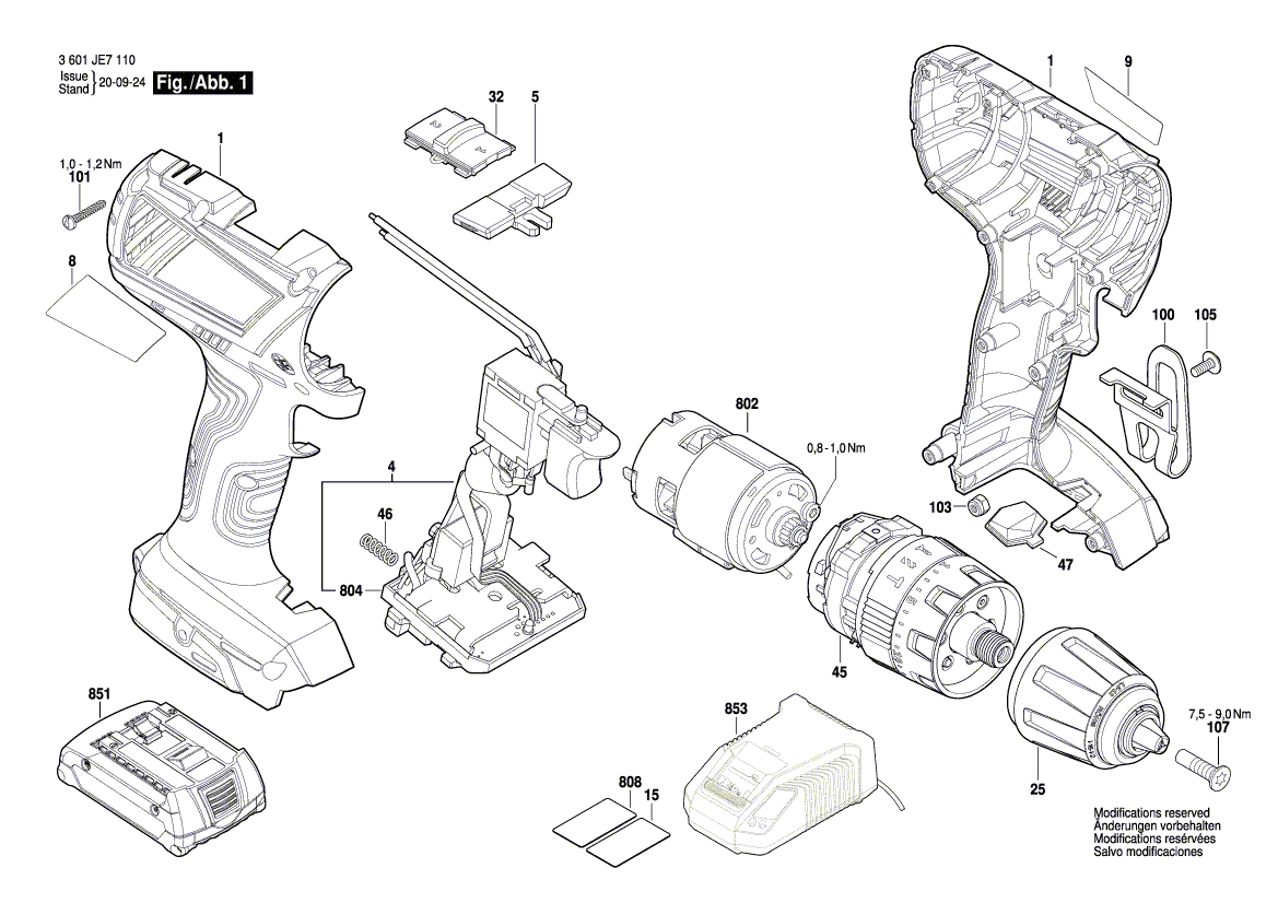 New Genuine Bosch 2609136392 Nameplate