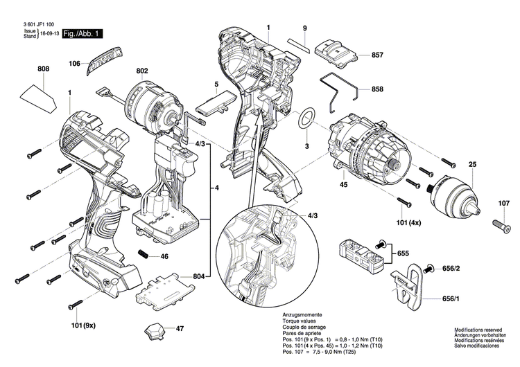 New Genuine Bosch 2609136418 Manufacturer's nameplate