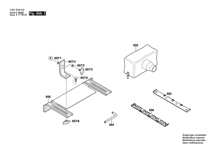 New Genuine Bosch 2609136423 Nameplate