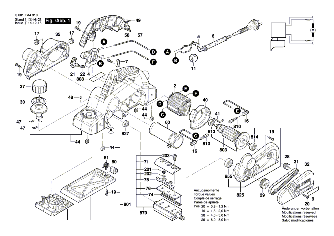 New Genuine Bosch 2609136423 Nameplate