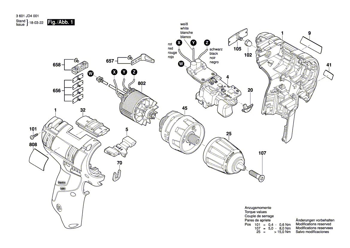 New Genuine Bosch 2609136705 Manufacturer's nameplate