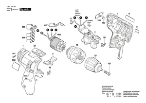 New Genuine Bosch 2609136705 Manufacturer's nameplate