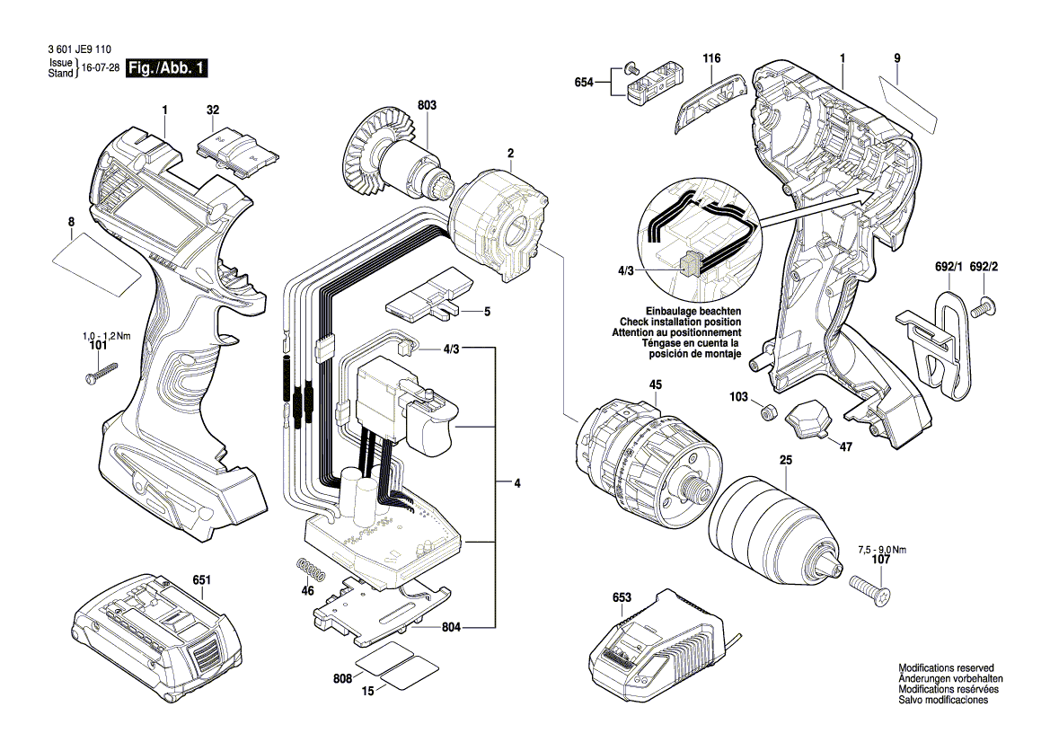 New Genuine Bosch 2609136783 Nameplate