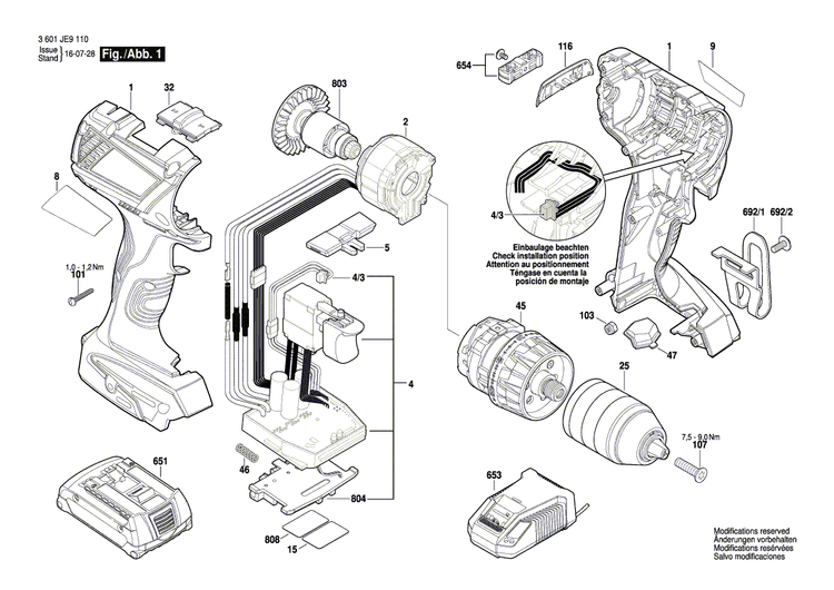 New Genuine Bosch 2609136783 Nameplate