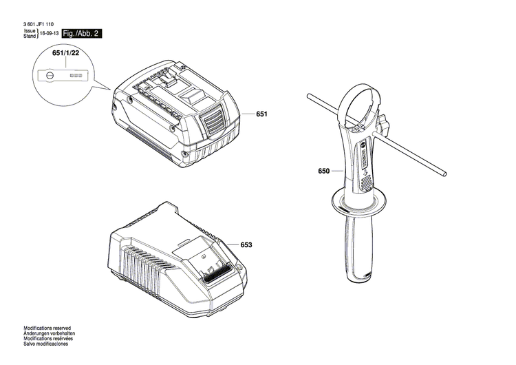 New Genuine Bosch 2609137109 Nameplate