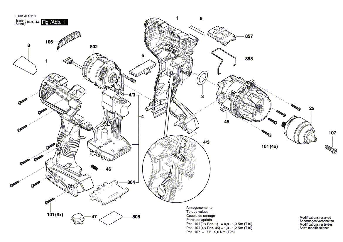 New Genuine Bosch 2609137109 Nameplate