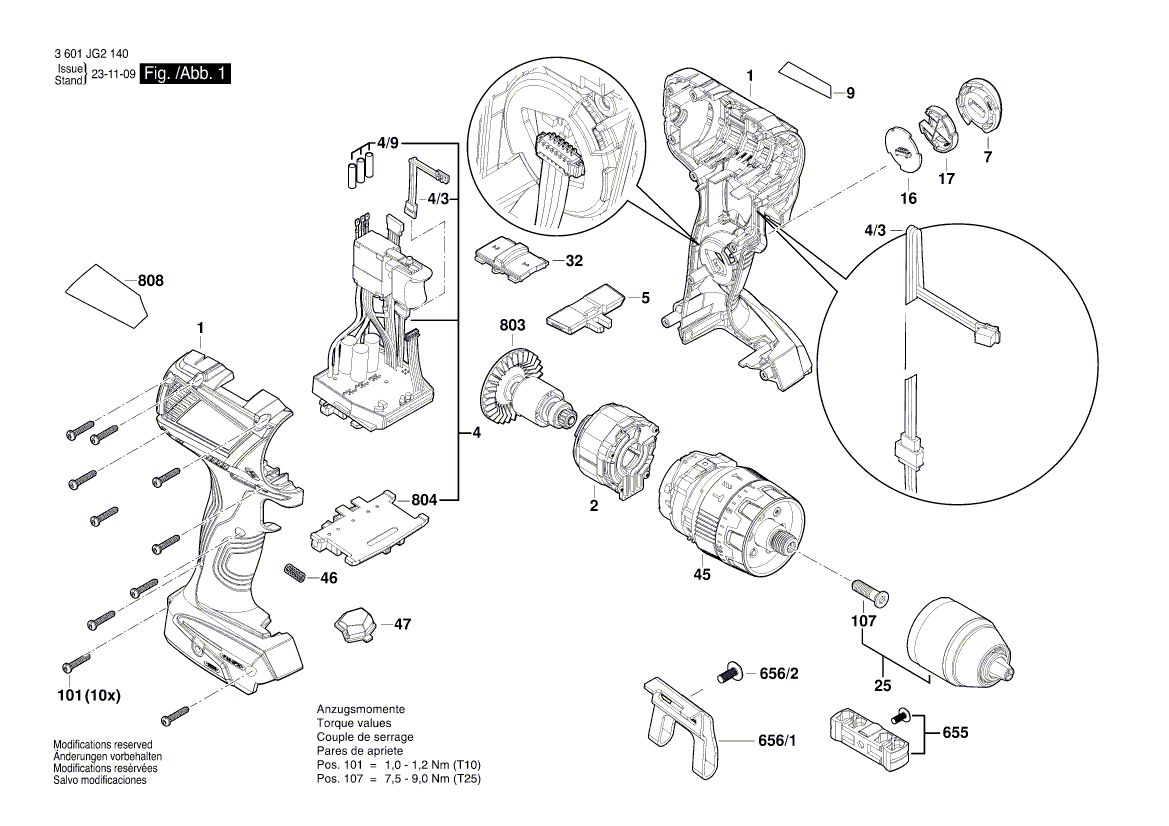 New Genuine Bosch 2609138461 Manufacturer's nameplate