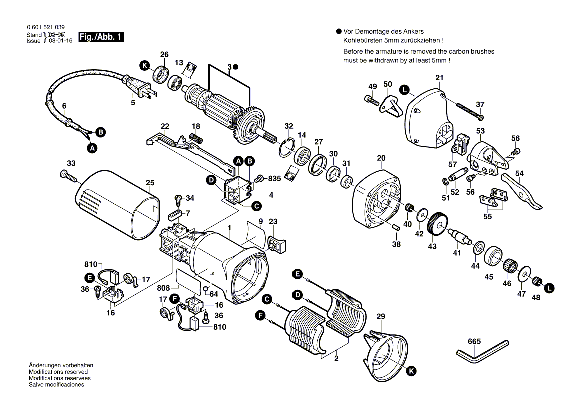 New Genuine Bosch 2609160012 Field