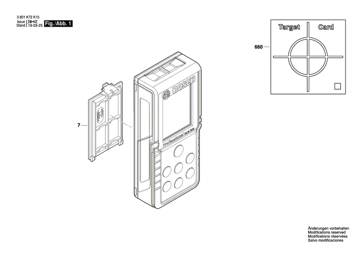 New Genuine Bosch 2609160205 Plate