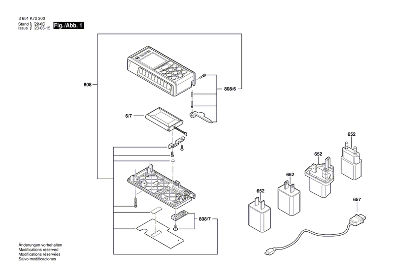 New Genuine Bosch 2609169031 Housing Set