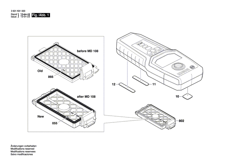 New Genuine Bosch 2609170135 Felt