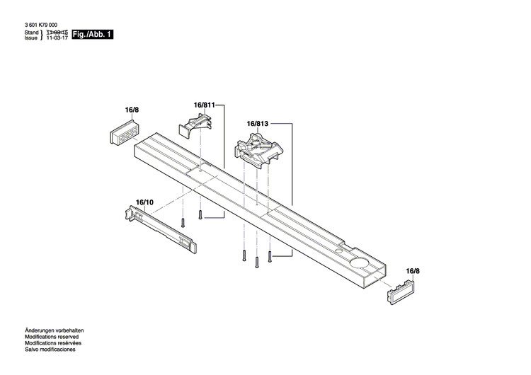 New Genuine Bosch 2609170165 End cap