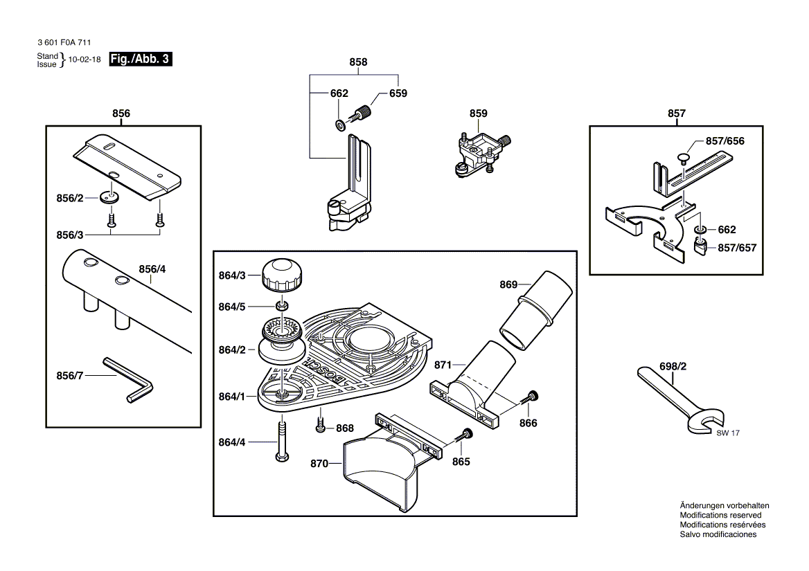 New Genuine Bosch 2609199041 Clamping Lever