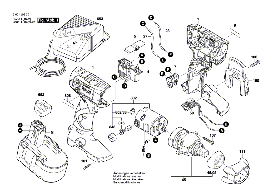 New Genuine Bosch 2609199104 Gear Box