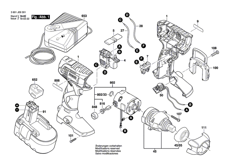 New Genuine Bosch 2609199104 Gear Box