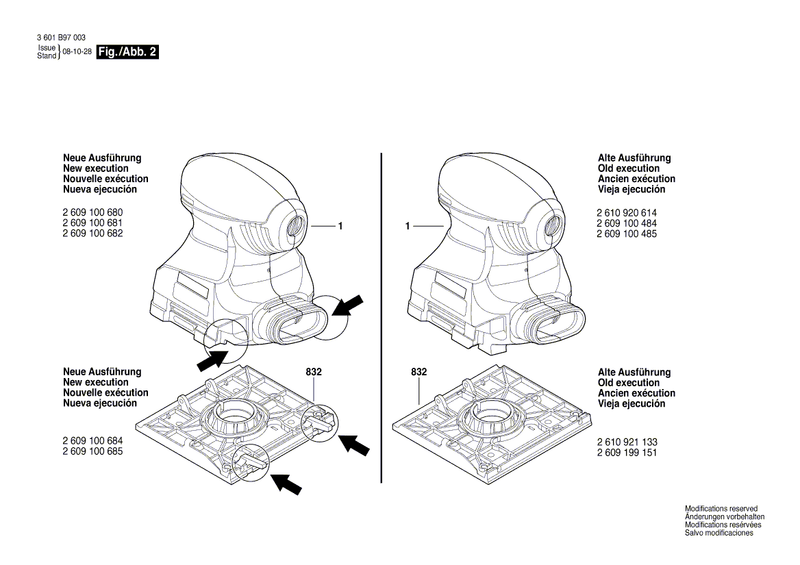 New Genuine Bosch 2609199193 Dust container