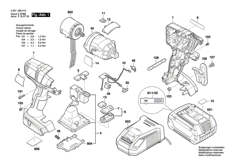 New Genuine Bosch 2609199370 Gear Box