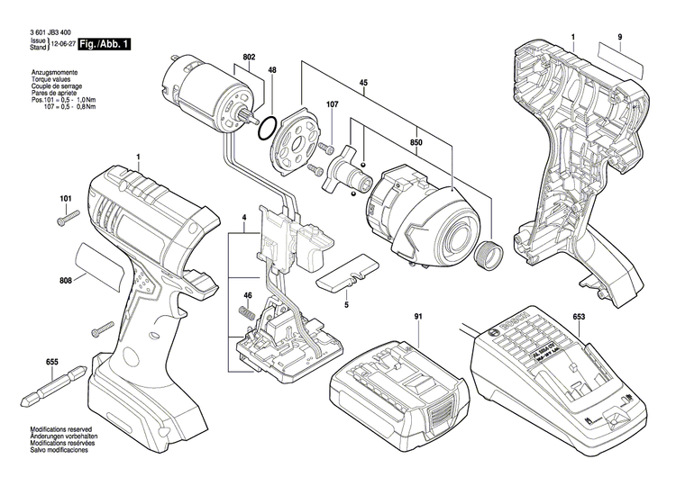 New Genuine Bosch 2609199400 Gear Box