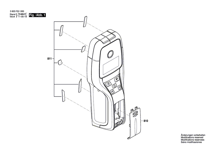 New Genuine Bosch 2609199445 Felt