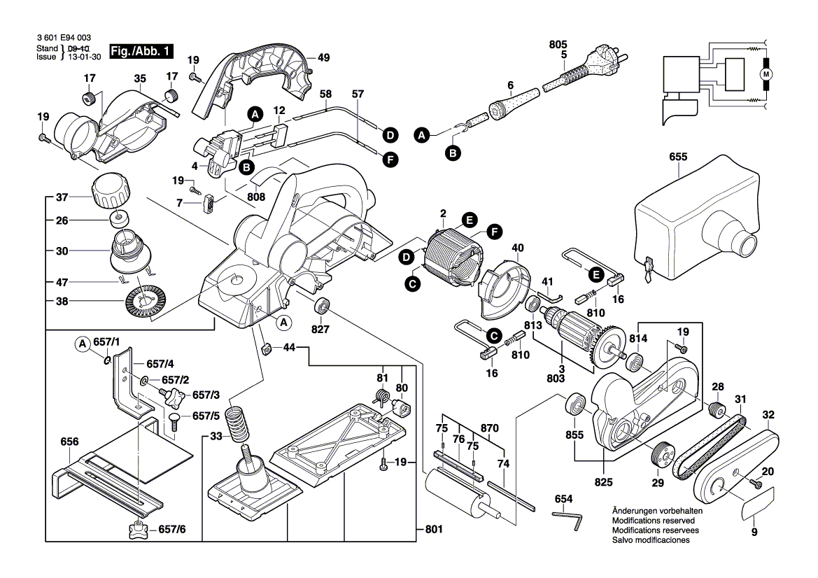 New Genuine Bosch 2609199577 Motor Housing