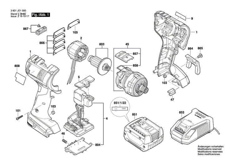 New Genuine Bosch 2609199634 Chuck attachment