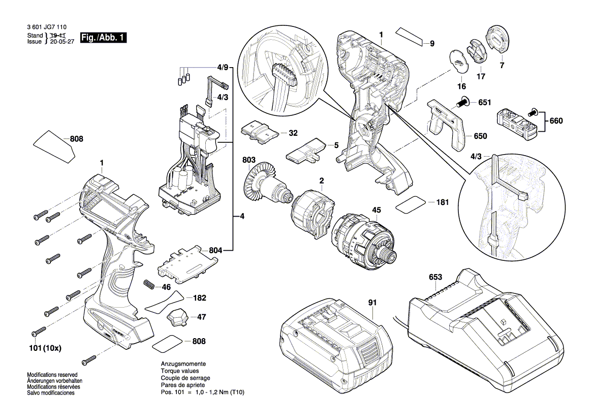 New Genuine Bosch 2609199635 Right-angle attachment