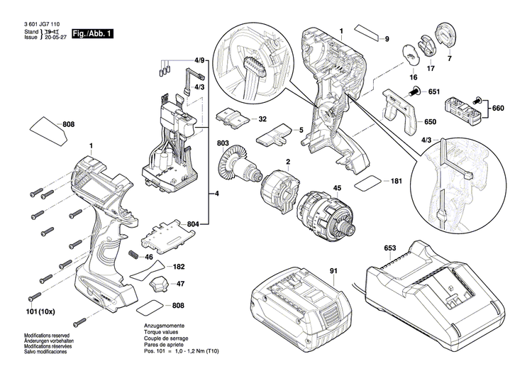 New Genuine Bosch 2609199635 Right-angle attachment