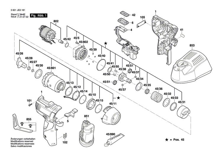 New Genuine Bosch 2609199661 Brushless DC motor