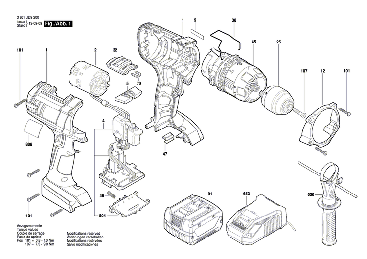 New Genuine Bosch 2609199675 Gear Box