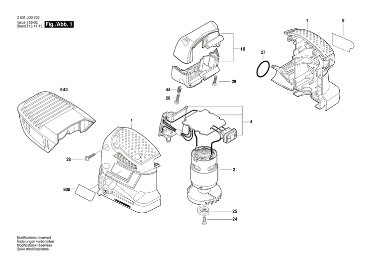 New Genuine Bosch 2609199711 DC motor