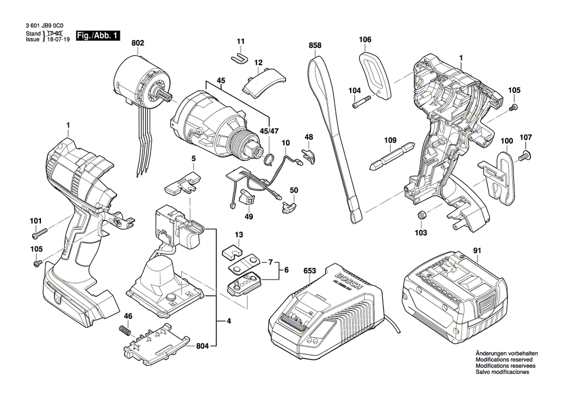 New Genuine Bosch 2609199752 Sub-assembly