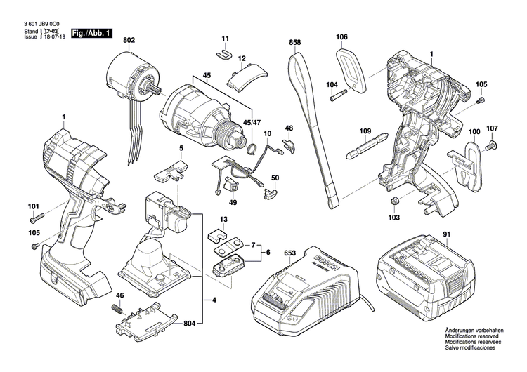 New Genuine Bosch 2609199753 Sub-assembly