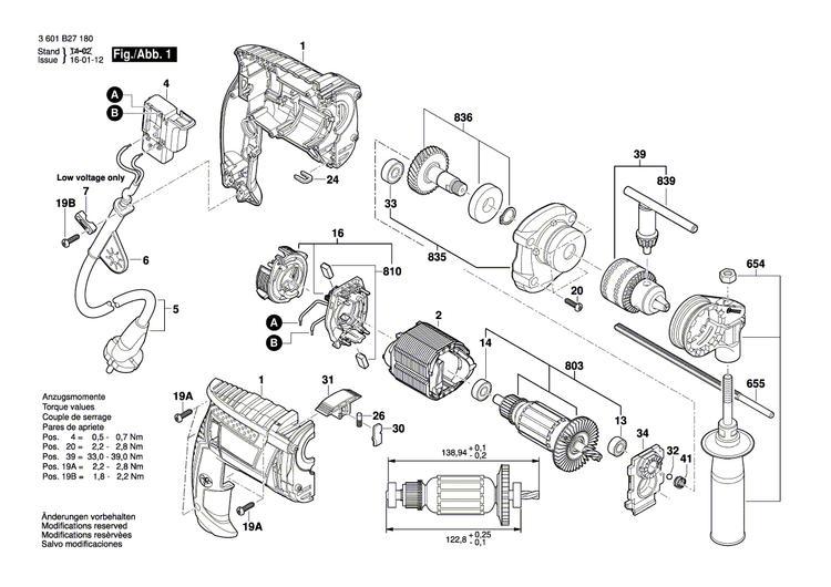 New Genuine Bosch 2609199837 Brush Plate