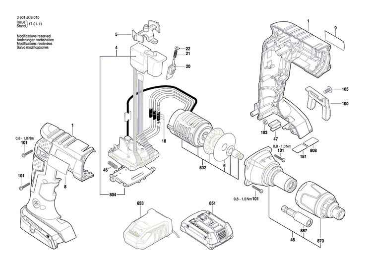 New Genuine Bosch 2609199895 Gear Unit