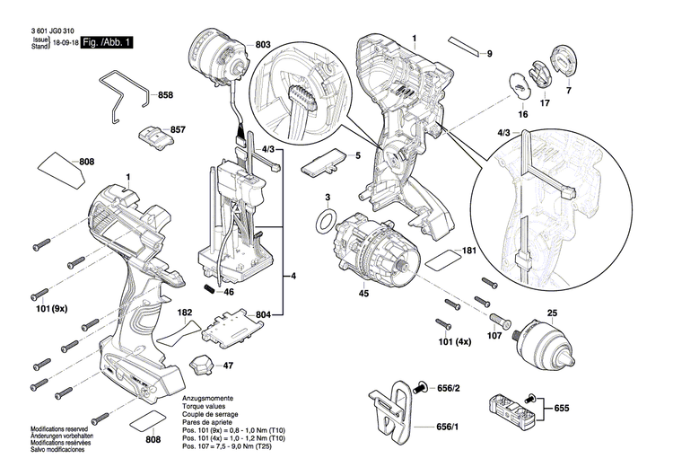 New Genuine Bosch 2609199916 Gear Box